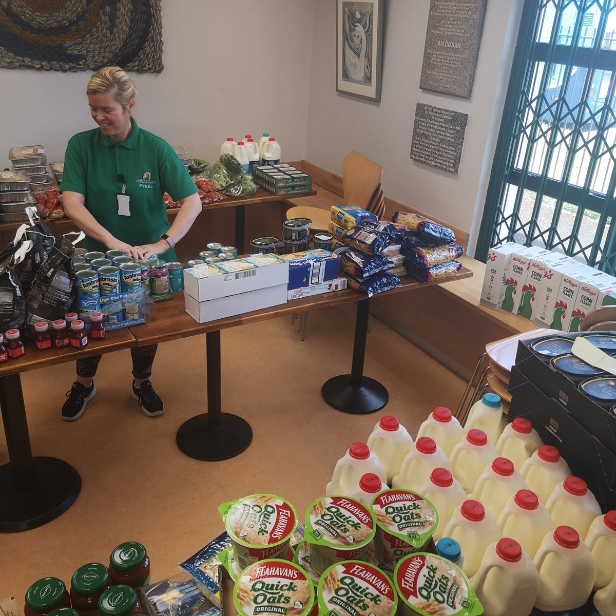 an_cosan's tweet photo. Huge thanks to our team who have been working tirelessly getting food packs together for the families in need in our community! We know so many are struggling out there, if you are in need we will do what we can, contact us at info@ancosan.ie or 01 462 8488 #CommunityResponseIRL https://t.co/capmD4f9YM