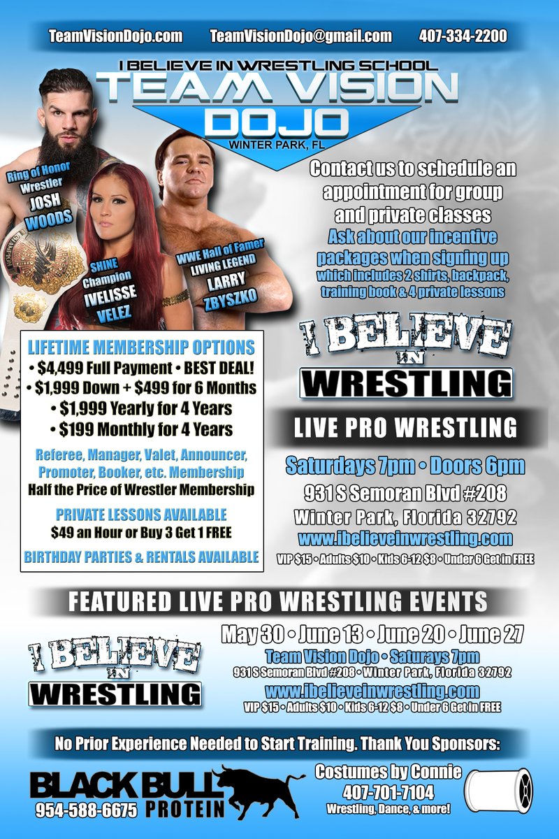 TeamVisionDojo's tweet photo. *** Update *** It appears we'll be able to open in late May. Class size limited. We have a $29 new student special.

https://t.co/zenwYcbXaG

#StaySafe and soon back to #ProWrestling #Training in #WinterPark <1 mile south of #NXTFSLive https://t.co/D4ZNR7OSgW
