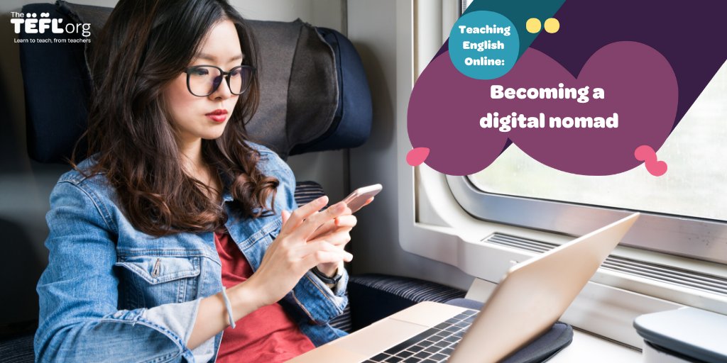 TEFLOrg's tweet photo. Are you looking for a flexible job that allows you to work from anywhere in the world? 🌎 Become a digital nomad and teach English online! ⁠⠀⁠

Find out how you can become an online EFL tutor below ⬇️ #TEFL https://t.co/Xn5SSrS5GU