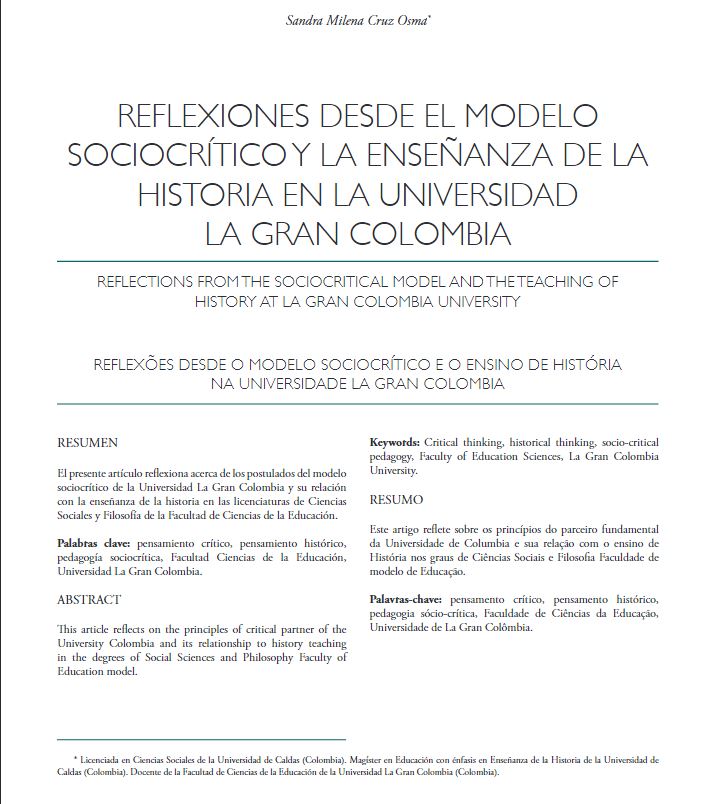 REpisteme's tweet photo. Desde @SantotoVillavo   les compartimos está interesante reflexión de la profesora Sandra Milena Cruz sobre la enseñanza de la filosofía, la historia y las ciencias sociales en  @ULaGranColombia

https://t.co/oNwKC2zkxr https://t.co/4mQG48FSLZ