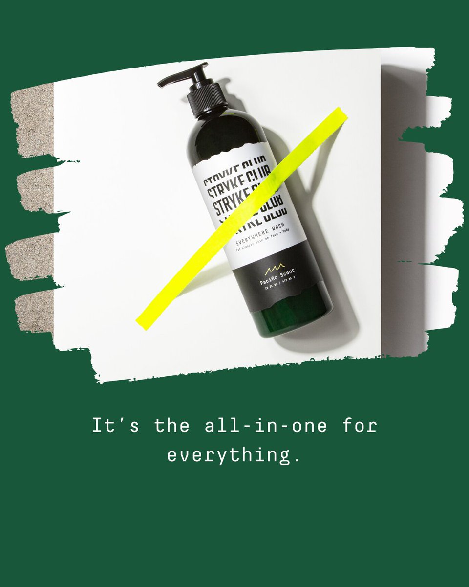 ClubStryke's tweet photo. Everywhere wash for, well, everywhere. #strykeclub https://t.co/vXVBHHsrK2