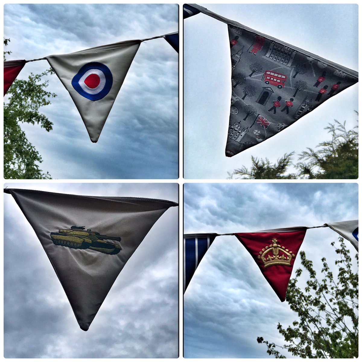 ultimateid's tweet image. Bunting’s up for #VEDay #VEDayAtHome
Made &amp;amp; Embroidered by LF Embroidery 
#Britishmade🇬🇧 
#VEDay2020
