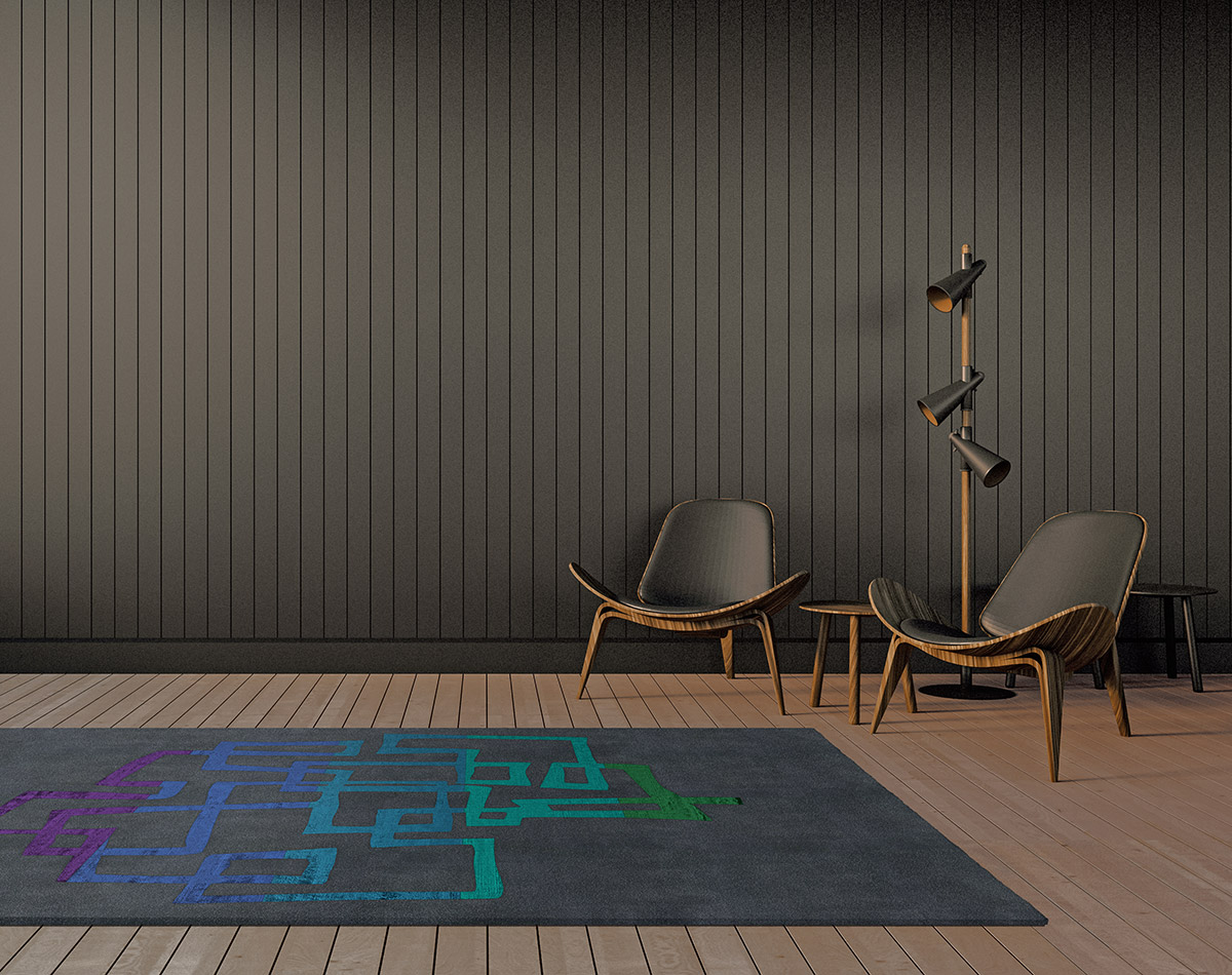 This is 'Tasman' one of our designs from the 'Vai' collection - which means water in Samoan. Hand-knotted in multi colored silk creating movement and a vibrancy.

#newzealand #handknotted #bespoke #interiordesign  #residential #design #homedecor #stayhome