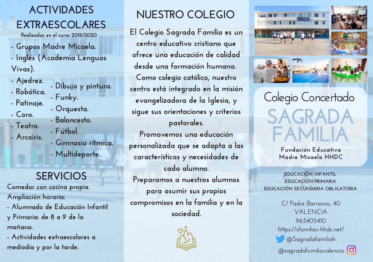 Sagradafamiliah's tweet photo. Recordad que la próxima semana tendrá lugar la Jornada de Puertas Abiertas. ¡Podréis conocer nuestro gran proyecto!
Estad atentos a nuestras rrss y web porque os comunicaremos el día y la hora de la Webinar con nuestro director.¡No os la podéis perder! 
#somossafasomosfamilia https://t.co/iKDu3906dH