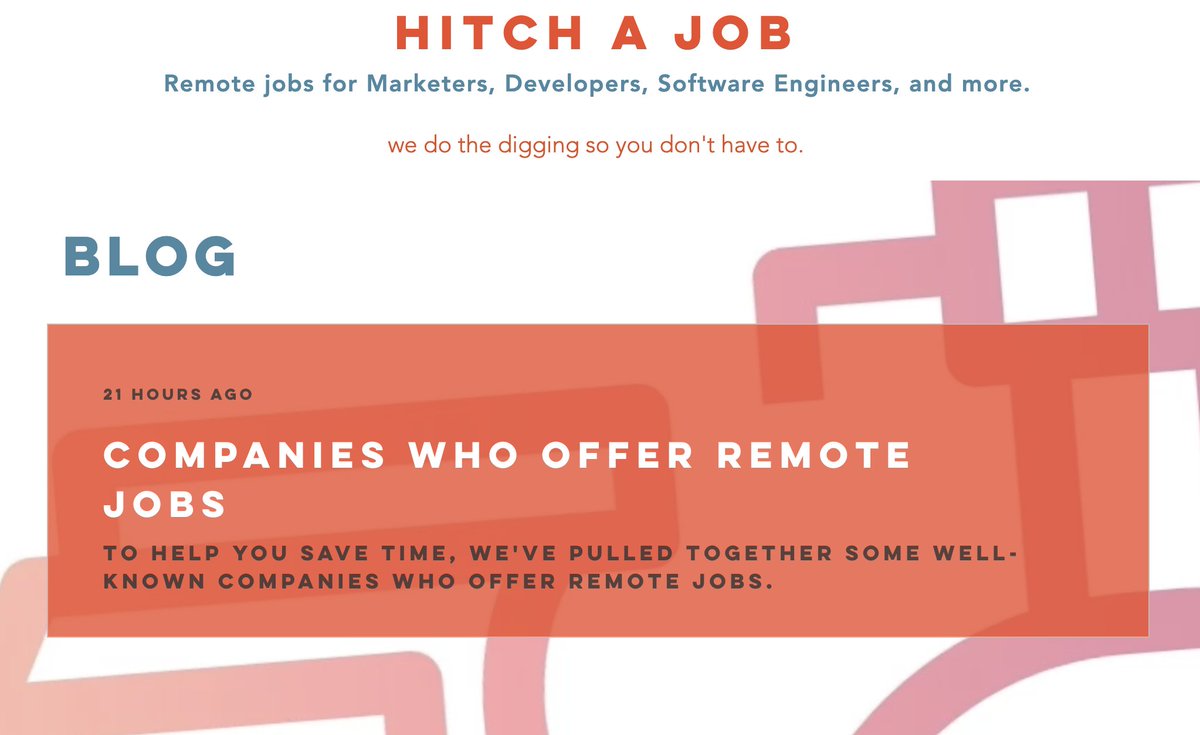 Companies Who Offer Remote Jobs >> bit.ly/2YJzaSI
#remotejobs #marketingjobs #engineeringjobs #WorkFromHome #workingmoms #telecommutejobs #jobboard #findajob #techjobs #SoftwareEngineering #softwaredevelopment #healthcarejobs #remote
