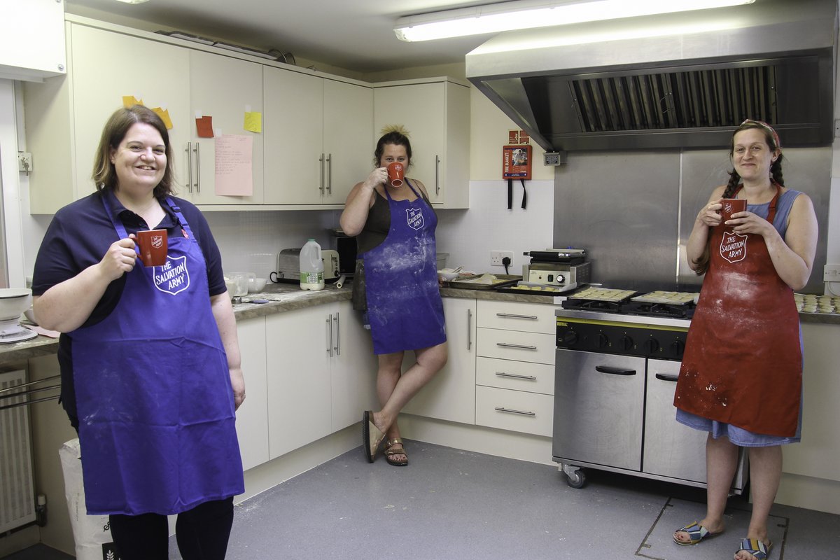 StreetCSG's tweet photo. Our volunteers hard at work baking scones at @salvationarmyuk, Street for tomorrow's Cream Tea Celebration. Delivering to 600 elderly members of our community affected by self-isolation.
📷album: https://t.co/rePeMVwJmq
#streetcsg #supportingstreet #veday #veday75 #veday75street https://t.co/fsqG10HA3R