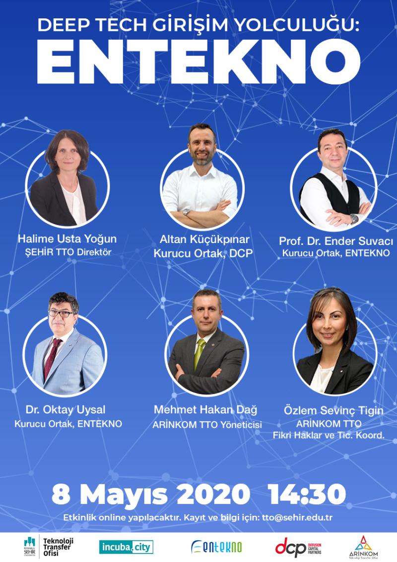 DEEP TECH Girişim Yolculuğunda Entekno'nun başarı hikayesini 8 Mayıs 2020, Cuma günü saat 14:30'da hep birlikte dinleyeceğiz! ARİNKOM TTO olarak biz oradayız sizleri de bekleriz!
Webinar: 
meet.google.com/vct-ybzi-awj?h…

#deeptechventure #deeptech #Entekno #DCP #ŞEHİRTTO #ARİNKOMTTO