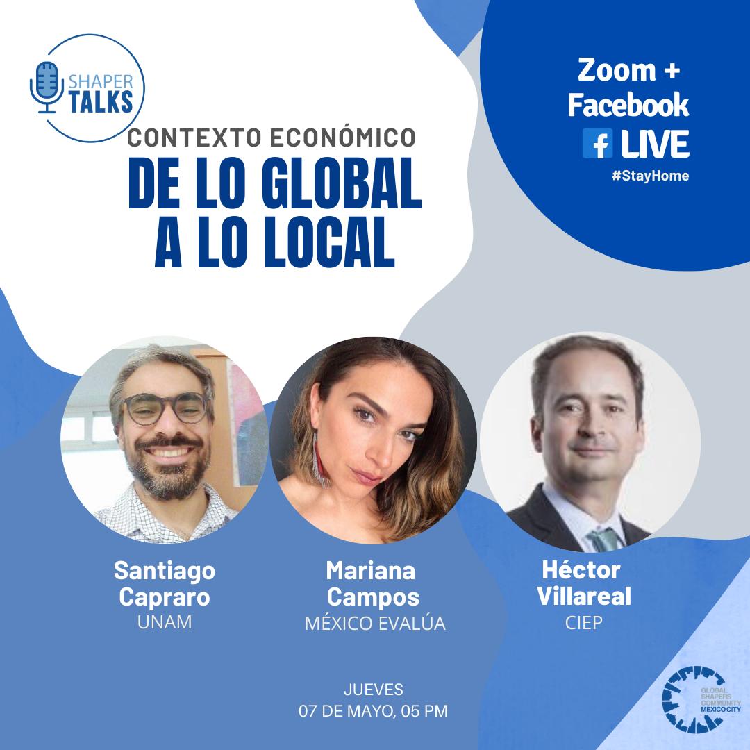 shaperscdmx's tweet photo. HOY a las 5pm (MEX) tendremos #ShaperTalk sobre el "Contexto Económico: de lo global a lo local" con:
Mariana Campos (@mariana_c_v ) , Santiago Capraro (@sancapraro) y Hector Villarreal (@hectorjuanvp)
¡No te lo pierdas!
#COVIDー19
Inscríbete: https://t.co/IGuZNfHmoR https://t.co/tQGA5LSKiu