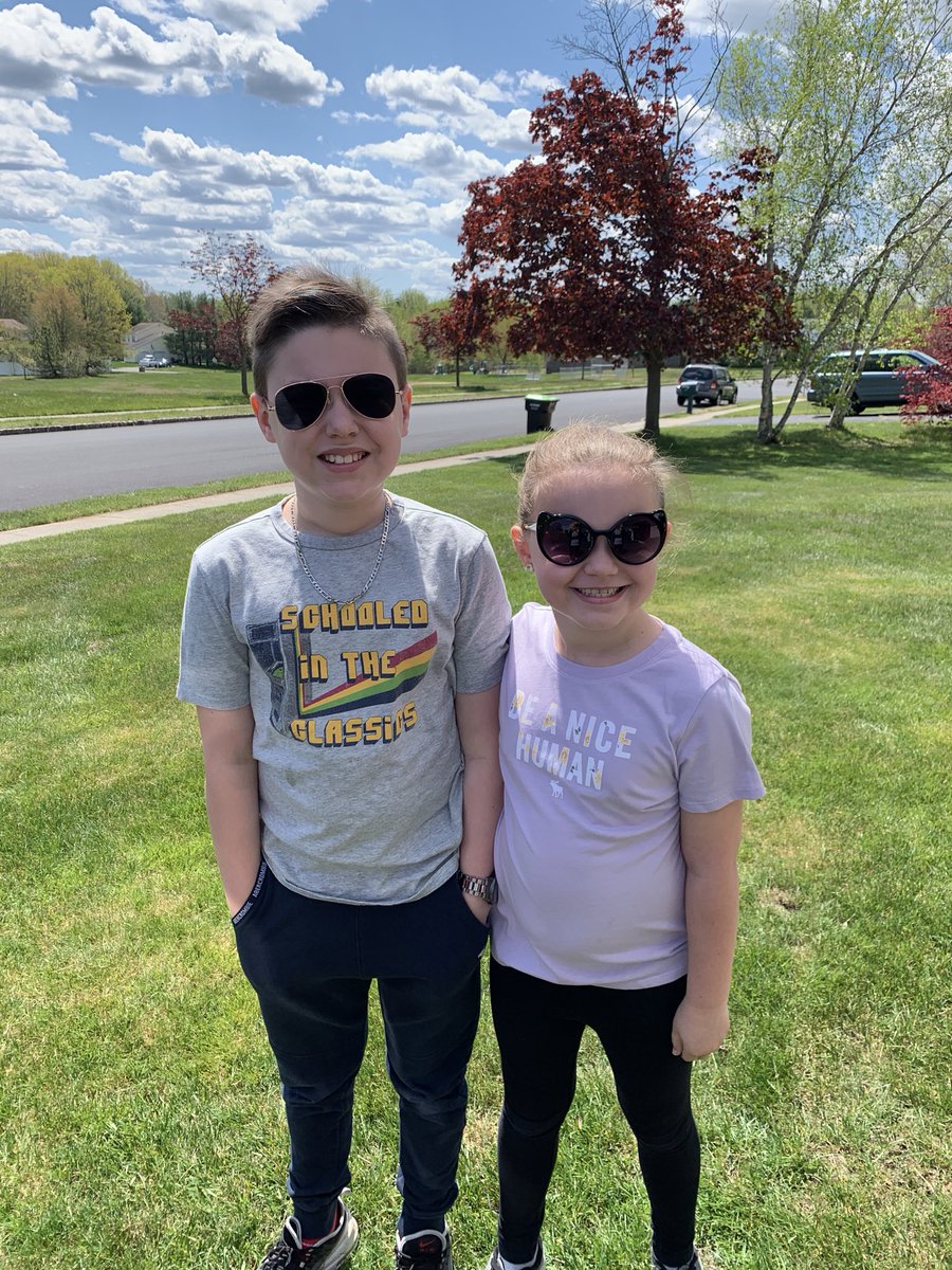 JenAntRN's tweet photo. Too cool for school! Wearing some shades for McDivitt spirit day. 😎 @McDivittSchool https://t.co/kPVGKHH3i4