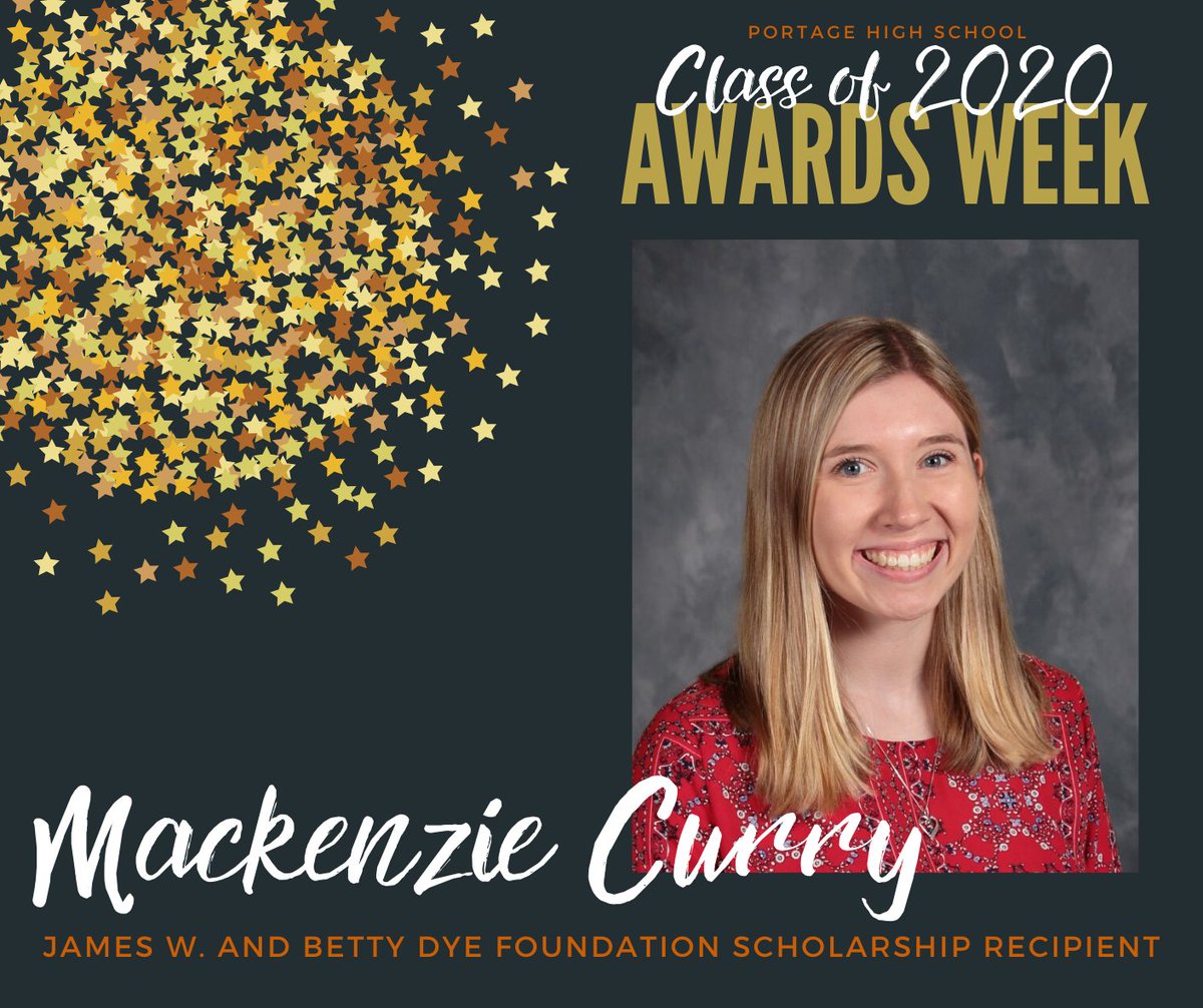 Portage_Schools's tweet photo. SENIOR AWARDS WEEK ANNOUNCEMENT
The first three recipients of the James W. and Betty Dye Foundation Scholarship are Daniel Bruno, Mackenzie Curry, and Liliana Hassinger! Congratulations!
#SeniorAwardsWeek #PortageProud #SeniorStrong https://t.co/NND54oyVcr