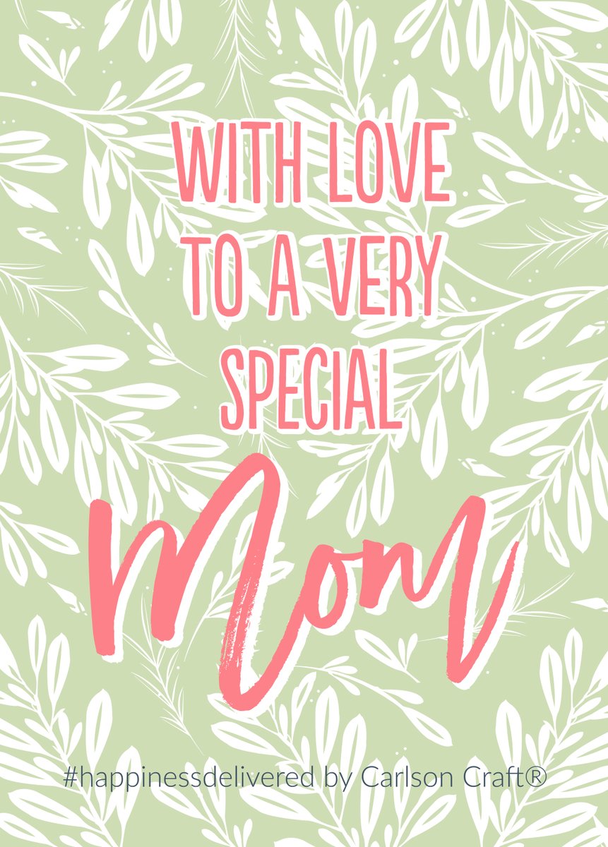 CarlsonCraft's tweet photo. Does Mother's Day look a little different for you this year? If you're not able to get together with the the Mom in your life, send one of these FREE virtual cards for a little #happinessdelivered!
https://t.co/z8DdzVaMMl https://t.co/aLErVBxlb5