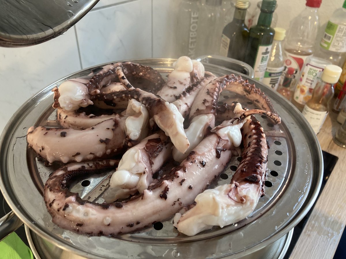 Abendessenvorbereitungen.