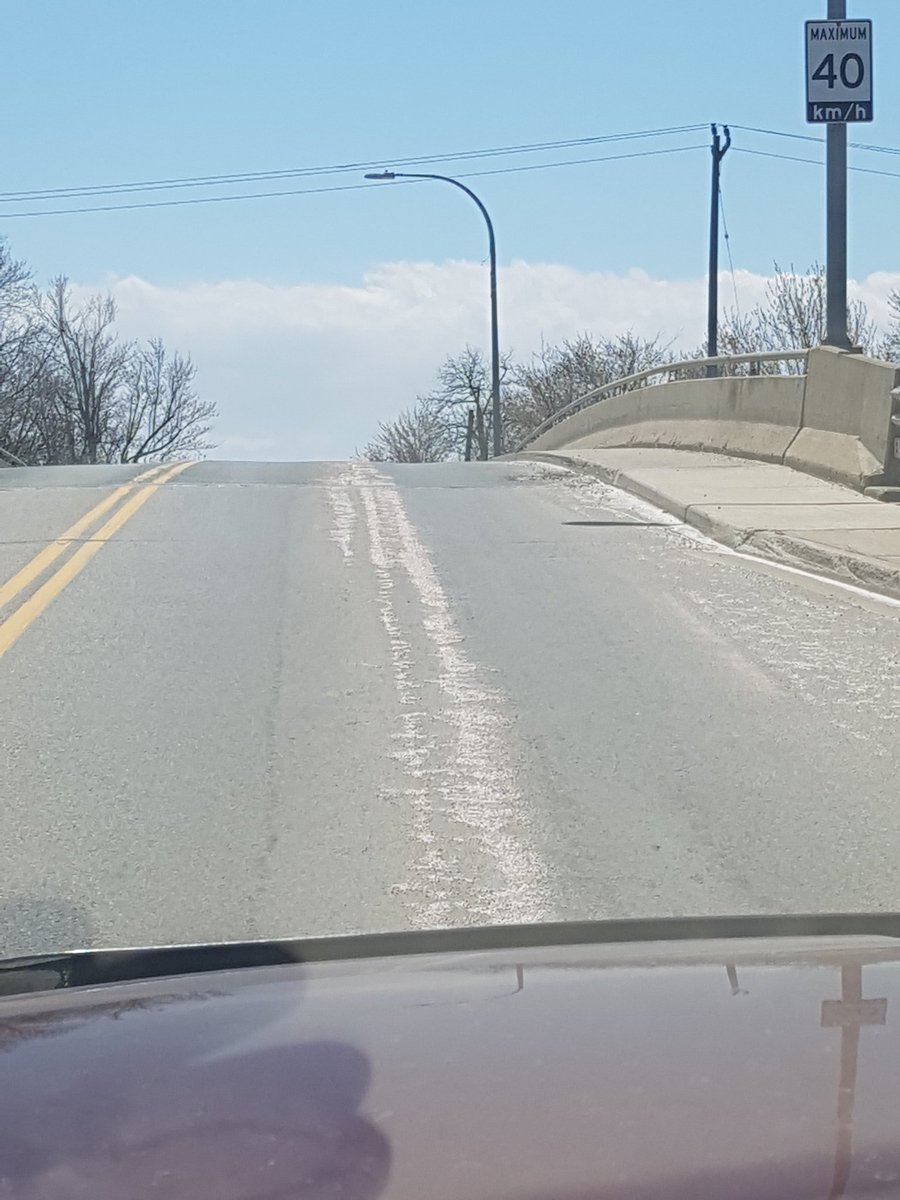 Wonder how many tons he's spread down the road..... remember check that your apron chain is disengaged