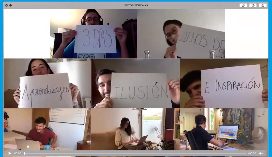 Educaixa's tweet photo. ¡Gracias a todos los alumnos y docentes por haber participado en el Campus Virtual de los #RetosEduCaixa!  Os deseamos a todos mucha suerte con vuestros proyectos y os animamos a seguir aprendiendo y proponiendo ideas para crear un mundo mejor. https://t.co/ncyjfuOcqy