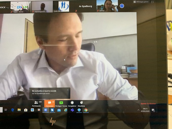 1 centaine d'entrepreneurs d'Outre-Mer à 360° en visio avec <a href="/cedric_o/">Cédric O</a> cet après midi #AlainEsnault <a href="/APICAP_Invest/">APICAP</a> Christian Quéré <a href="/Bpifrance/">Bpifrance</a> Maurice Oms <a href="/banquedefrance/">Banque de France</a> et les resp de <a href="/Digital_Reunion/">DIGITAL REUNION 🇷🇪</a> <a href="/GuadeloupeTech/">GuadeloupeTech</a> <a href="/GuyaneTech/">French Tech Guyane</a> <a href="/972Digitale/">Martinique Digitale</a> <a href="/AdimMayotte/">ADIM MAYOTTE</a> @FTPolynesie