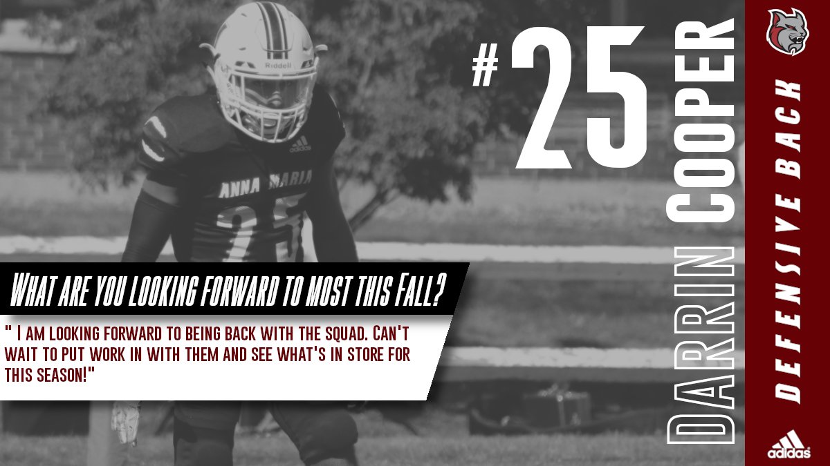 Junior Defensive Back, Darrin Cooper, is ready to get back with the AMCAT Family and get to work!!!
#RINGTHEBELL #PassionFunFamily
🔔🔔🔔