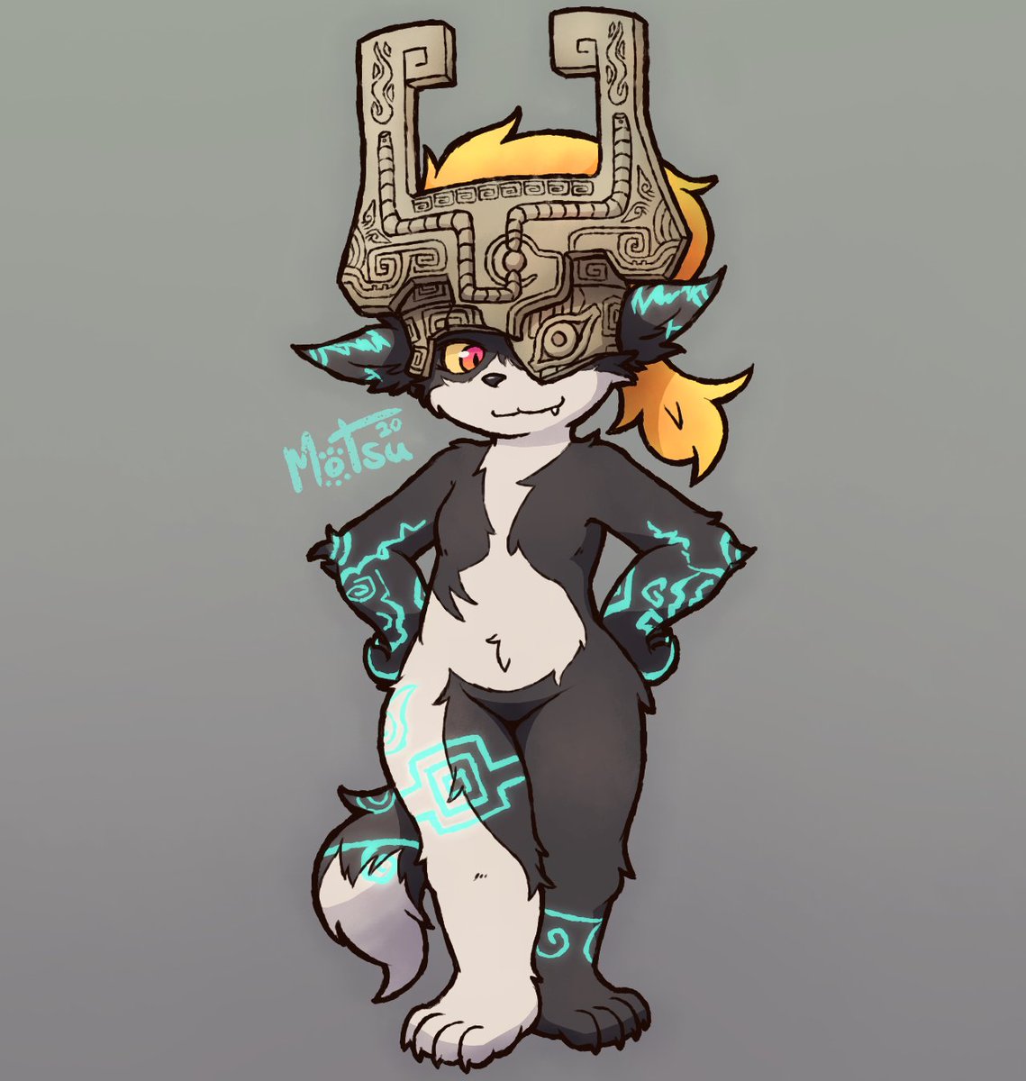 A fluffy wolf Midna~