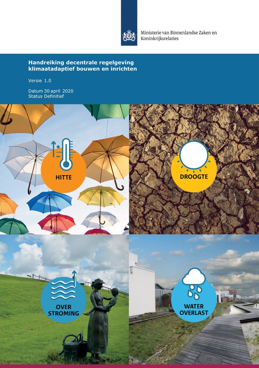 Sandervdw's tweet image. RT @delta_comm: Klimaatadaptief bouwen. Er kan meer dan je denkt met bestaande regels! @MinBZK en @deltaprogramma ruimtelijke adaptatie #DPRA hebben een handreiking opgesteld.  Voor overheden, ontwikkelaars en bouwers. Download: rijksoverheid.nl/documenten/bro…