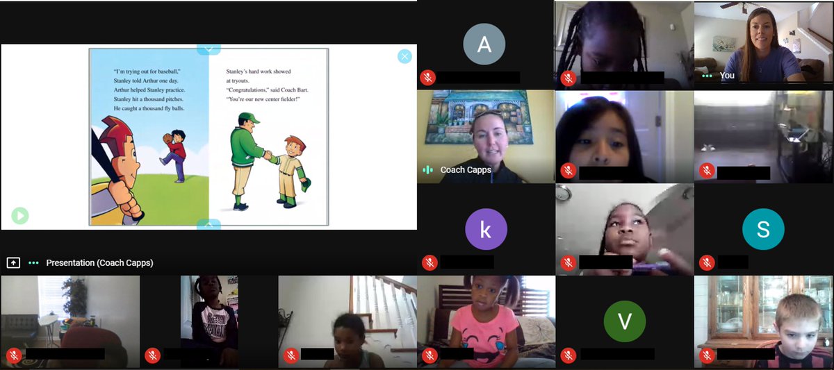 mlutz108's tweet image. What a great turn out for our last guest reader! #WCE2ndGrade loves @WCE_PhysEd and was so surprised to see it was her. Thank you for taking time out of your day to read to us! @WCE_HCS #RemoteLearningInHenry #NeverStopLearningHCS