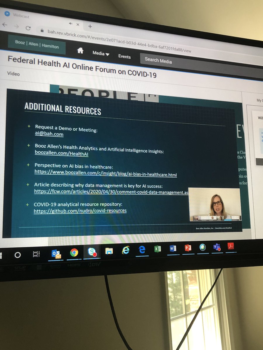RajniSamavedam's tweet photo. Fantastic AI forum with NIH, VA, MHS leaders - @BoozAllen advancing science through collaboration! @LaurenNealPhD @AnnaFBiomed @RomanSalasznyk @KevinVigilante https://t.co/7y3psAO5s8