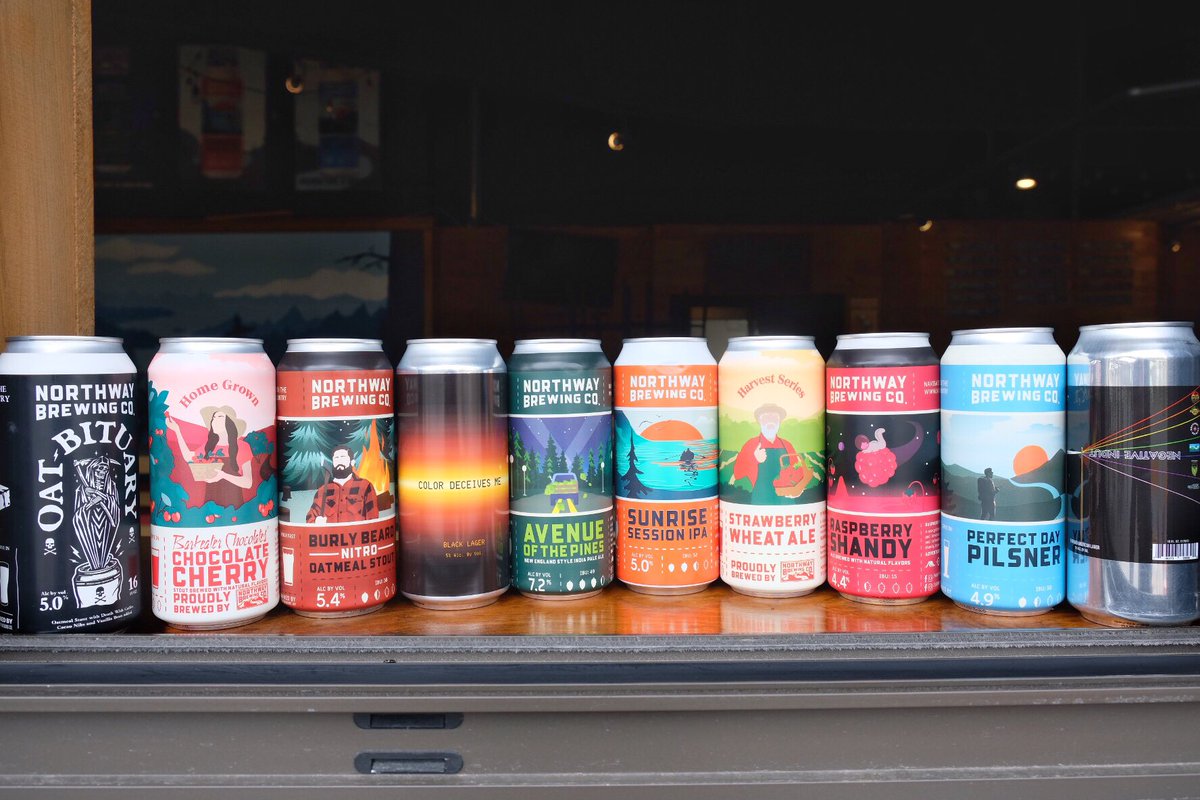 Check out this can lineup!⠀⠀⠀⠀⠀⠀⠀⠀⠀
Our takeout window is open Thursday-Saturday from 1-7 PM for beer to-go.
⠀⠀⠀⠀⠀⠀⠀⠀⠀
For keg availability &amp; reservations, email info@northwaybrewingco.com⠀⠀⠀⠀⠀⠀⠀⠀⠀
Call ahead for curbside service: 518.223.0372