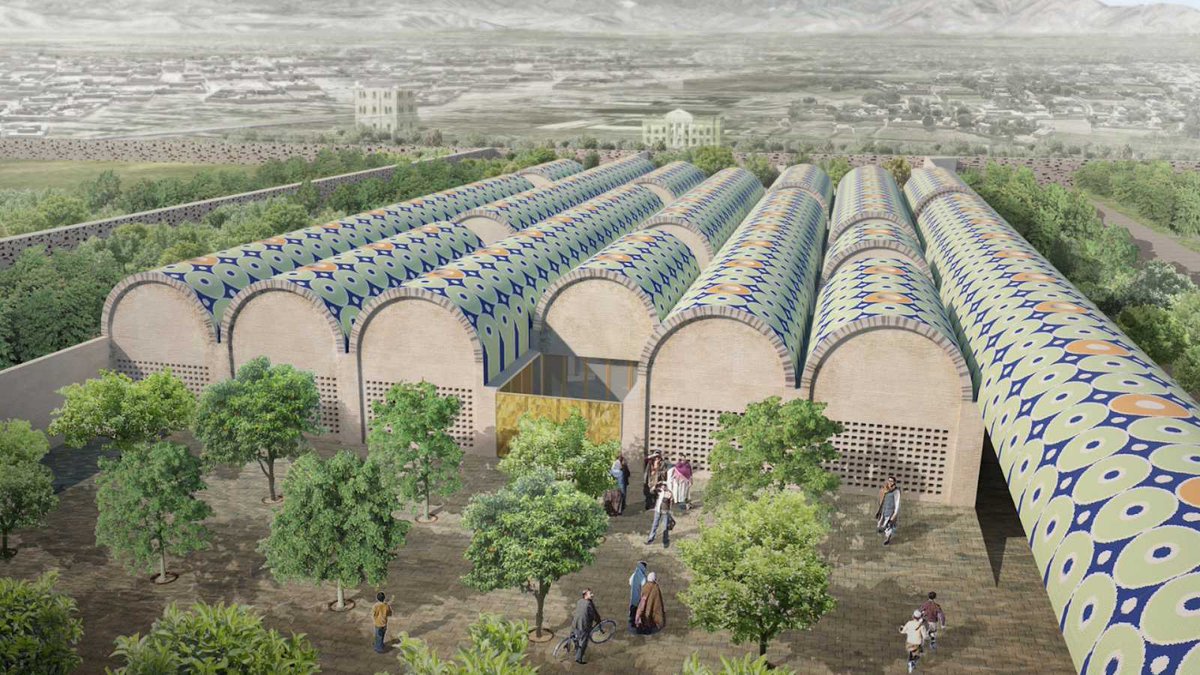 Simulated images of Kabul´s new archeological museum that is going to be build by a Spanish firm (AV 62 Arquitectos). It will follow traditional Khorasanian styles, including the intended use of local materials and artisans.