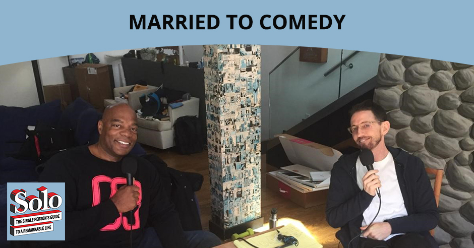 PeterMcGraw's tweet photo. A very special Solo episode--Married to Comedy--with two of my favorite comedians @nealbrennan and @AlonzoBodden 

https://t.co/U6sKpiZwur https://t.co/wp6siNPNPe