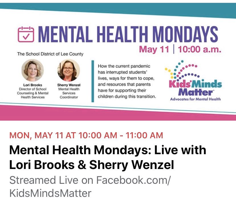 Edison Park Elementary (@epcea) on Twitter photo Save the date: Monday, May 11th for strategies to help kids cope with the pandemic & gather resources available💚 <a href="/LeeSchools/">School District of Lee County</a> Save the date: Monday, May 11th for strategies to help kids cope with the pandemic & gather resources available💚 <a href="/LeeSchools/">School District of Lee County</a>