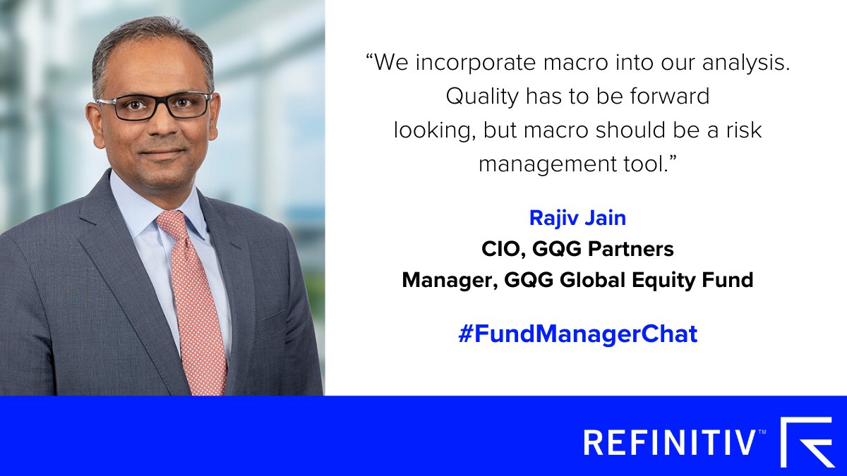 JakeMoeller1's tweet photo. My latest @Lipper_Alpha #FundManagerChat is w/ GQG Partners CIO, Rajiv Jain. He provides an overview of how his experience managing global #equities in bear markets is guiding him through this pandemic. #Refinitiv #mutualfunds. Listen here: https://t.co/Q1nD0vczEh https://t.co/JeeuD6kvYd