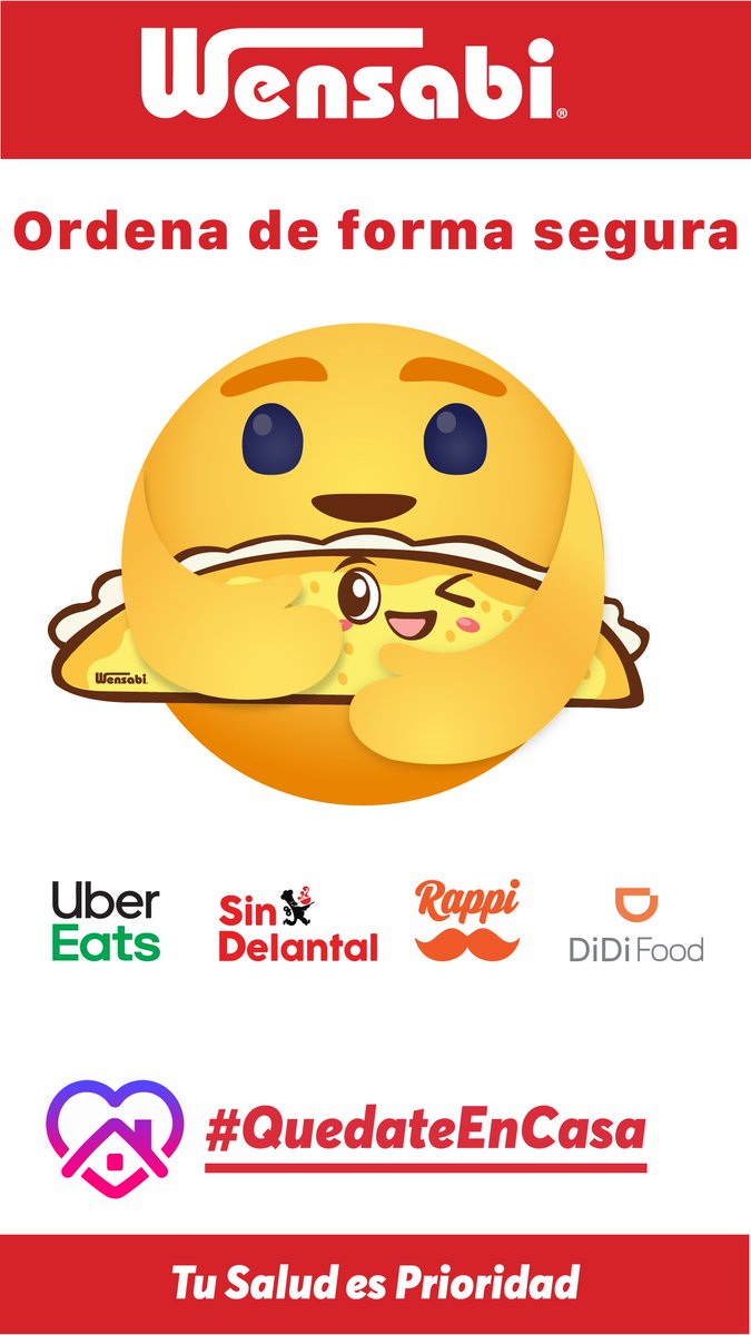 En Wensabi estamos laborando, para que tú puedas quedarte seguro en casa y no tengas que preocuparte por los alimentos de tu familia. #QuedateEnCasa #SaldresmosJuntos #FelizJueves #Pastor
