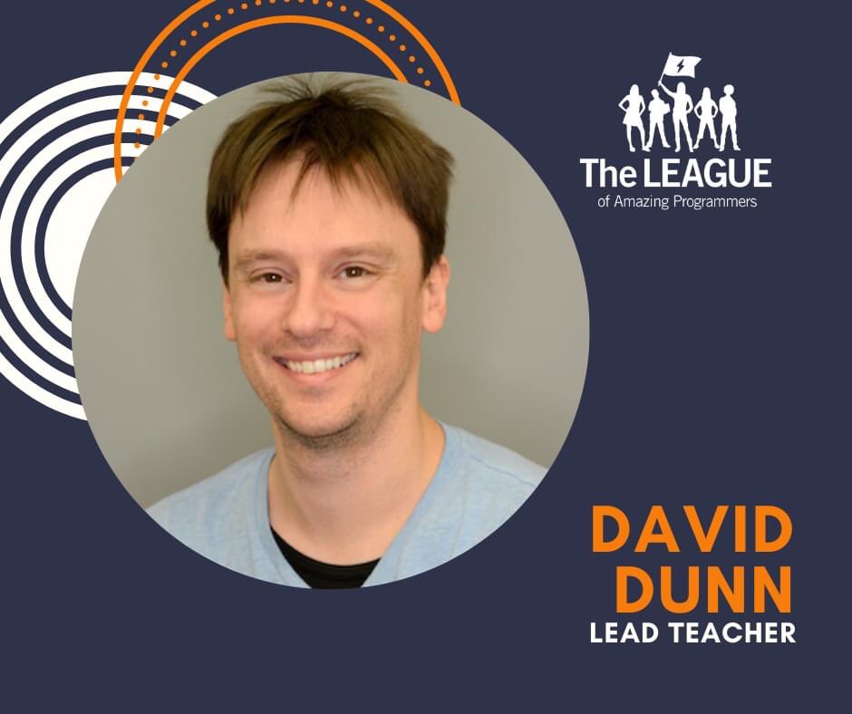 LEAGUEofAmazing's tweet photo. **Team Member Thursday**
Today weβd like to introduce you to Amazing Lead Teacher, David Dunn!
#amazingprogrammers #TeacherAppreciationWeek #sandiego https://t.co/Kgp3RWdezJ