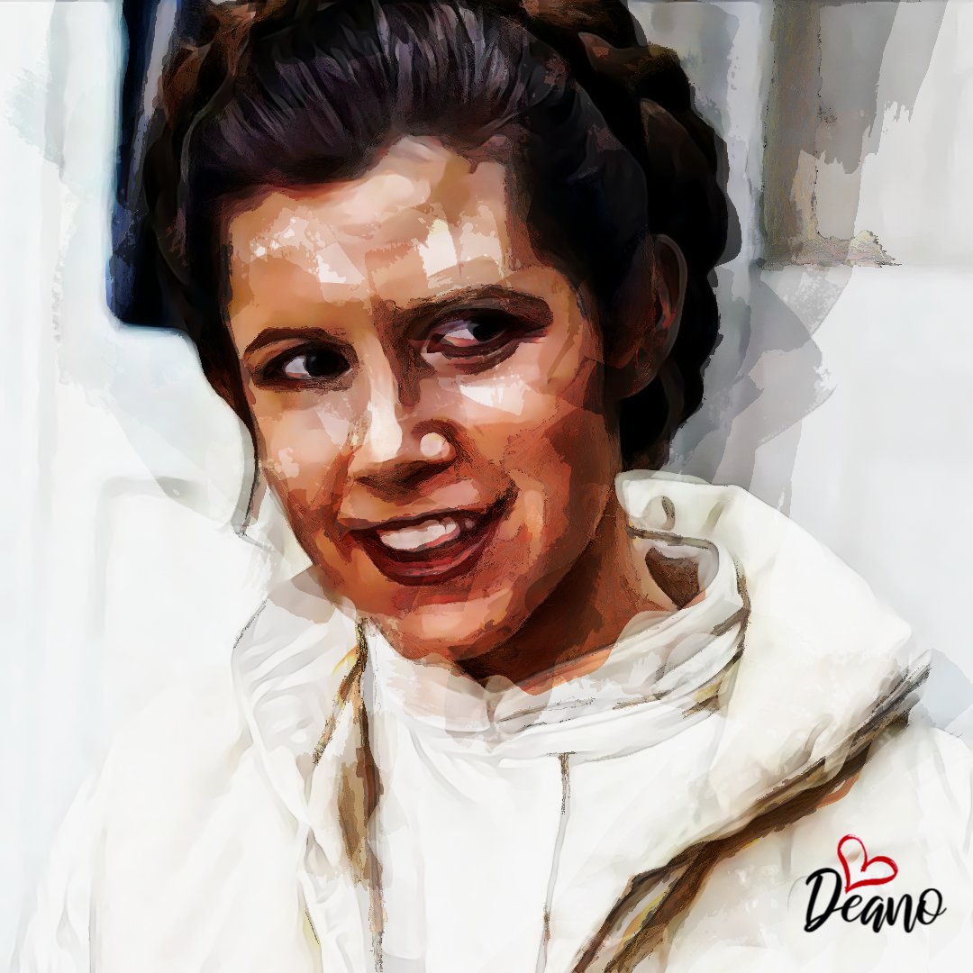 DigiluxEU's tweet photo. I missed #StarWars Day thanks to my dopey Cancer playing up again. Here is my 'Princess Lea' art I was gonna post... The awesome Carrie Fisher! She was a mad bag of cats! Xx
.
.
#art #carriefisher #starwars #princesslea #artbydean #digiluxeu https://t.co/fOikK0JSZh