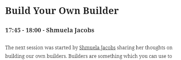im_suhas_01's tweet photo. The next session was started by @ShmuelaJ sharing her thoughts on how to build our own builders
https://t.co/ATBM8cL6kM
#jsvidcon #jsvdicon2020 https://t.co/J3YgRba4CU