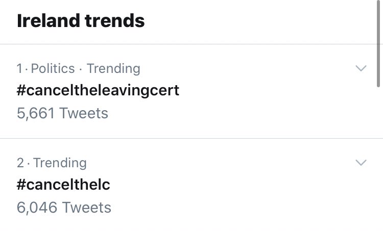 caitlin04681366's tweet image. It’s been almost 3 hours since we began this, keep it going #canceltheleavingcert #cancelthelc #LeavingCert @LeoVaradkar @McHughJoeTD