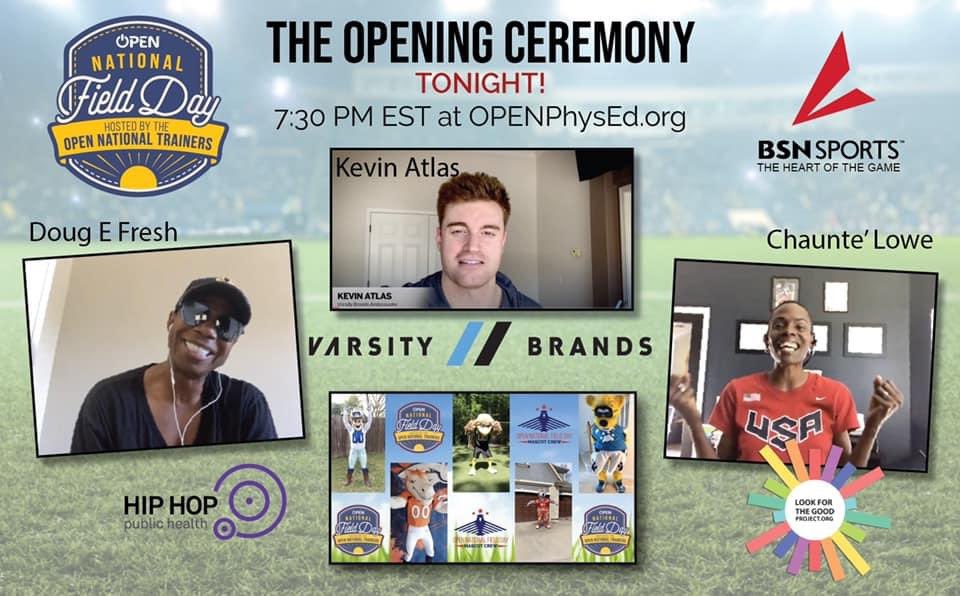 BSN SPORTS (@bsnsports) on Twitter photo We cannot wait for #NationalFieldDay opening ceremony tonight! #TheHeartOfTheGame
<a href="/OPENPhysEd/">OPEN Phys Ed</a> <a href="/RealDougEFresh/">Doug E. Fresh</a> <a href="/chauntelowe/">chaunte</a> <a href="/Kev_Atlas/">Kevin Atlas</a> <a href="/varsitybrands/">Varsity Brands</a> We cannot wait for #NationalFieldDay opening ceremony tonight! #TheHeartOfTheGame
<a href="/OPENPhysEd/">OPEN Phys Ed</a> <a href="/RealDougEFresh/">Doug E. Fresh</a> <a href="/chauntelowe/">chaunte</a> <a href="/Kev_Atlas/">Kevin Atlas</a> <a href="/varsitybrands/">Varsity Brands</a>