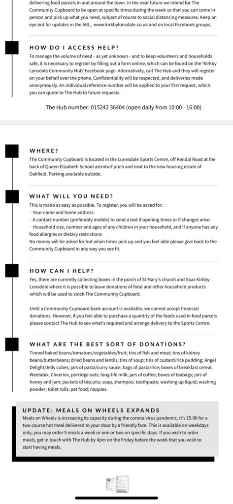 QEStudio_School's tweet photo. Today was the official launch of the KL Community Cupboard (The Hub) @LunesdaleC. Please see the attached info for more detail...What an amazing offering! #DeliveriesOut #CommunityWellbeing #Confidential #anonymous #pleaseaskforhelp ๐ ๐ https://t.co/2uF7KegBFS