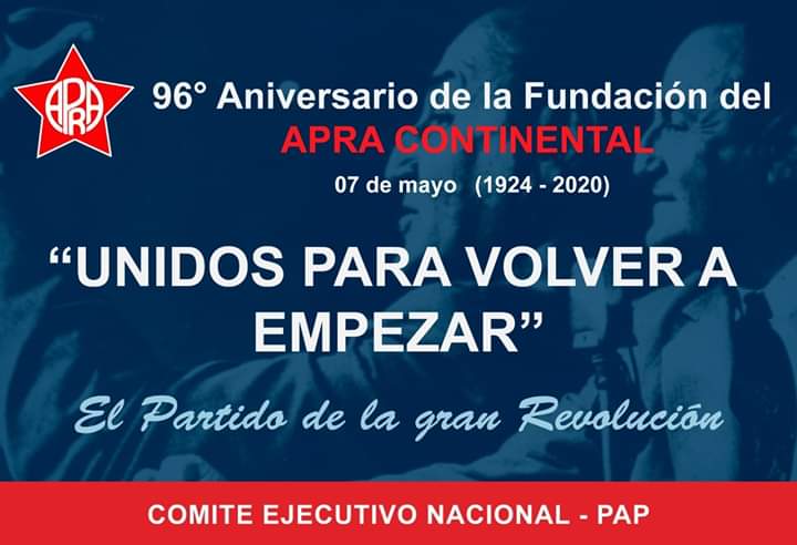 LuijoRey's tweet photo. Felicitaciones a mis hermanos peruanos y del @APRA_Oficial por sus #96AñosDeAprismo, Víctor Raúl Haya de La Torre siempre fue un defensor de la justicia social, hoy más que nunca su legado y su relevo debe estar a la altura! Bravo por ustedes! Saludos desde Venezuela #APRA96 https://t.co/xw3JBnZJTK