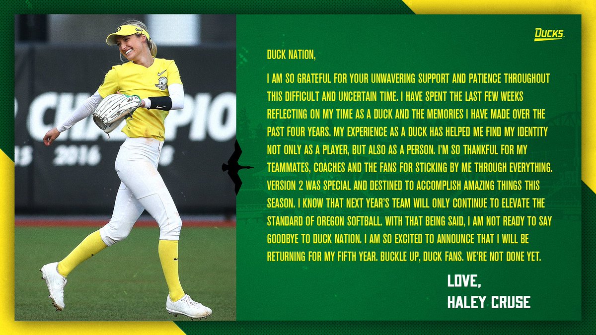 Haley Cruse On Twitter Dear Duck Nation