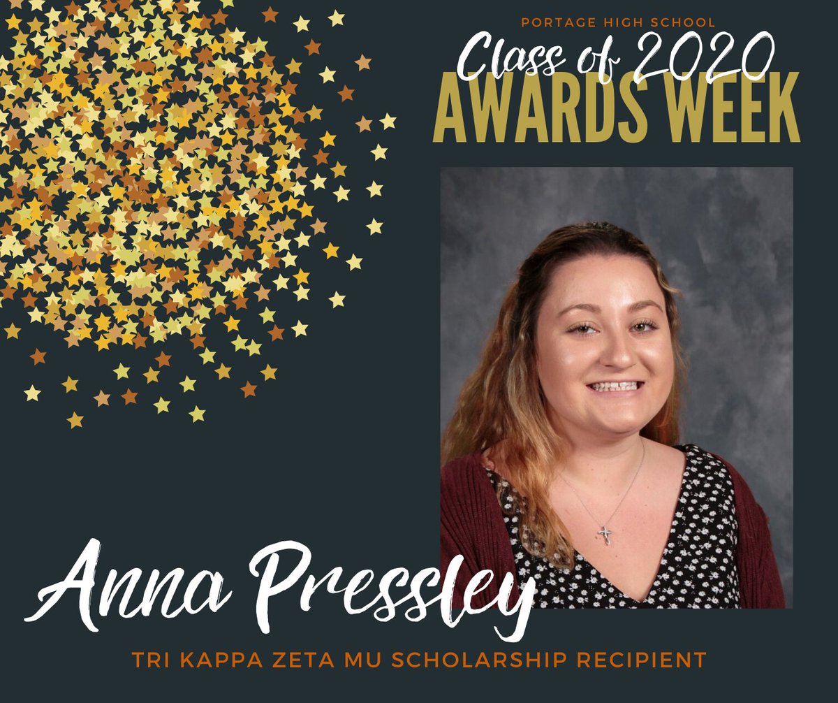 Portage_Schools's tweet photo. SENIOR AWARDS WEEK ANNOUNCEMENT
The recipients of the Tri Kappa Zeta Mu Scholarship are Savannah Barney, Alyssa Cruz, Laura Lopez-Vera, and Anna Pressley! Congratulations!
#SeniorAwardsWeek #PortageProud #SeniorStrong https://t.co/s5ijdRDvMP