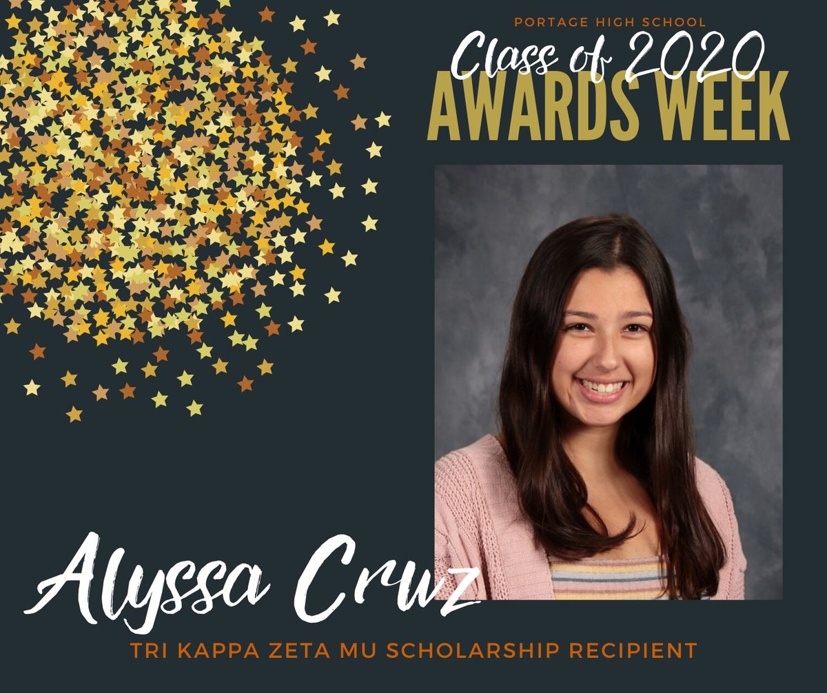 Portage_Schools's tweet photo. SENIOR AWARDS WEEK ANNOUNCEMENT
The recipients of the Tri Kappa Zeta Mu Scholarship are Savannah Barney, Alyssa Cruz, Laura Lopez-Vera, and Anna Pressley! Congratulations!
#SeniorAwardsWeek #PortageProud #SeniorStrong https://t.co/s5ijdRDvMP