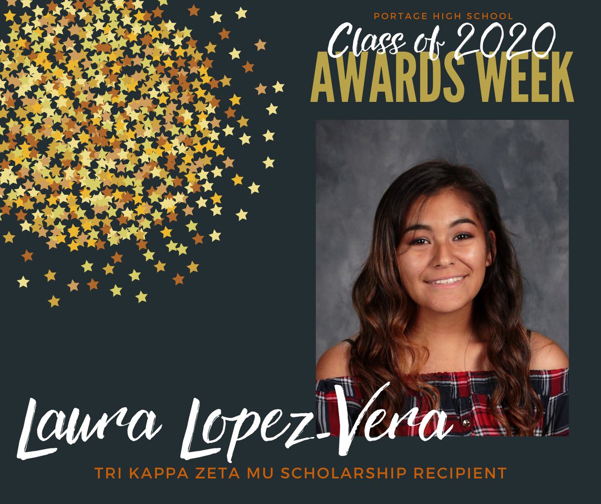 Portage_Schools's tweet photo. SENIOR AWARDS WEEK ANNOUNCEMENT
The recipients of the Tri Kappa Zeta Mu Scholarship are Savannah Barney, Alyssa Cruz, Laura Lopez-Vera, and Anna Pressley! Congratulations!
#SeniorAwardsWeek #PortageProud #SeniorStrong https://t.co/s5ijdRDvMP
