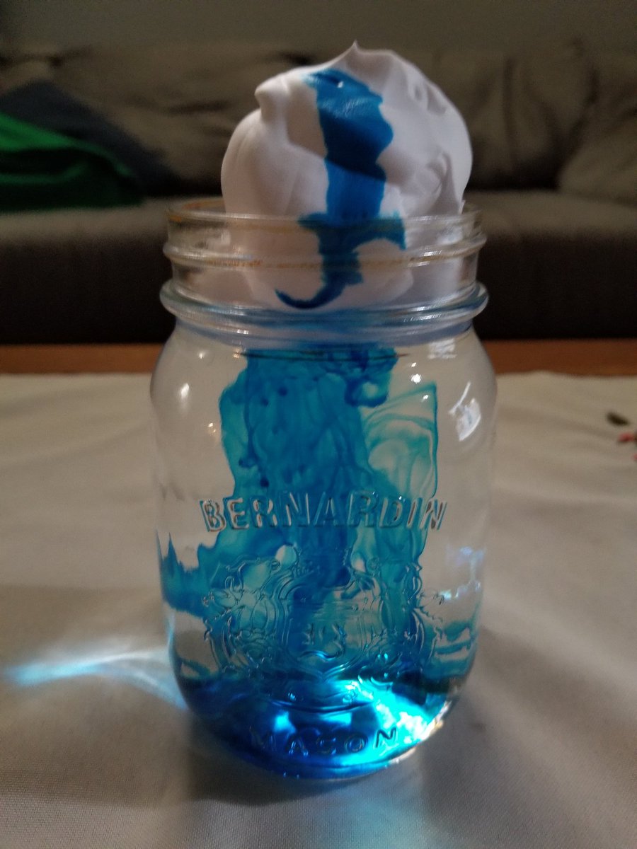Ask us about how to make a rain cloud 🌧☂️🧪 (and hopefully this is the only rain cloud we see for the rest of May) #sciencefromhome