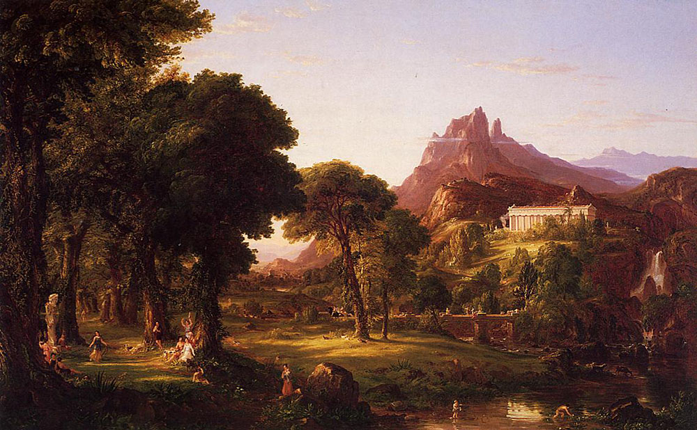 palabraDLE's tweet photo. La arcadia es un lugar o ambiente utópico e idílico, cuyo referente originario era el mundo pastoril clásico. https://t.co/0lMwM21age