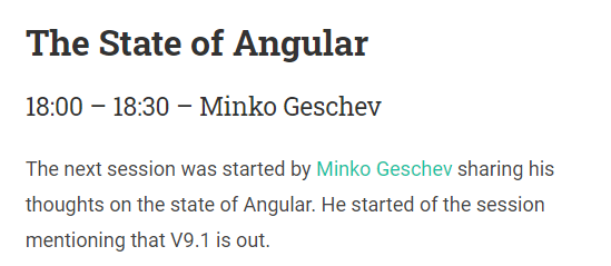im_suhas_01's tweet photo. The current state of @angular by @mgechev!
https://t.co/ATBM8cL6kM
#jsvidcon #jsvidcon2020 https://t.co/1mVGTWzt8z