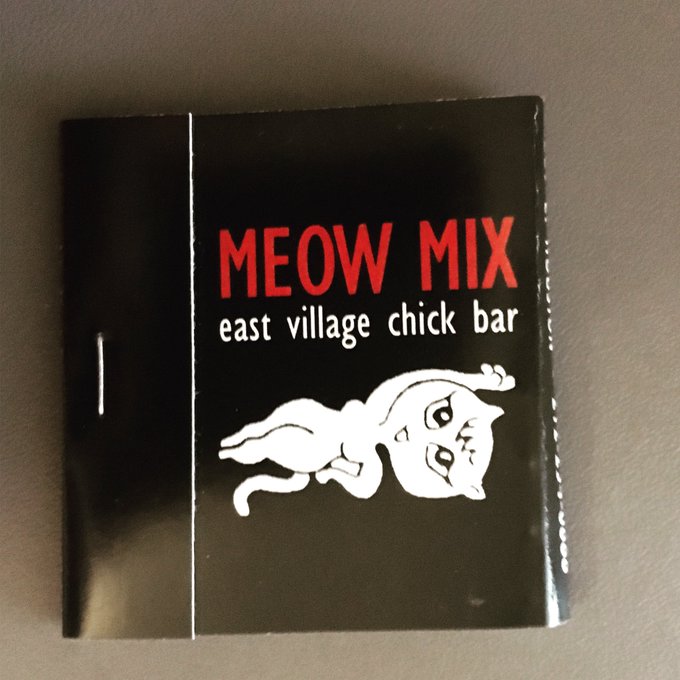 Raise your hand if you remember Meow Mix...#dykebar #lowereastside #1990s https://t.co/9zrRuqVKXp<a href="/tag/dykebar"class="tags">#dykebar</a><a href="/tag/lowereastside"class="tags"><span>#lowereastside</span></a><a href="/tag/1990s"class="tags"><span>#1990s</span></a>