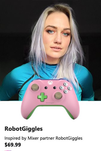 Robot_Giggles's tweet photo. Yoooo check it out guys I am on the front page of the @Xbox store for the month of May! You can get this controller I designed AND you can enter into this giveaway to win $100 Store Credit to design your very own! Each thing you do ups your chances ->  https://t.co/MkpdzJqTBV https://t.co/3YvfArct50