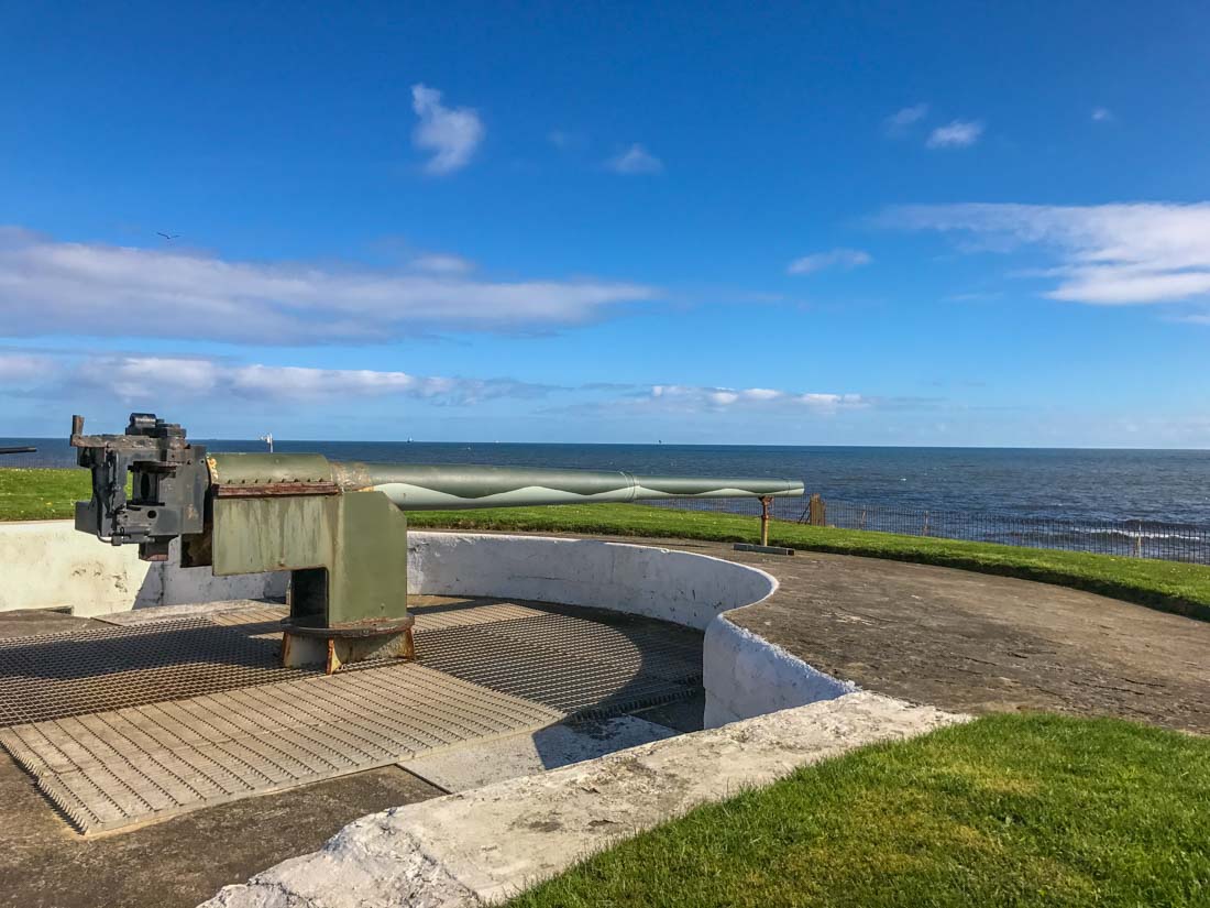 3.20/ Heugh Gun Battery 1860. Only surviving coastal battery to have engaged enemy ships in WW1. Trust was founded in 2000 to promote its history & preserve the battery, Open to visitors as a museum. A recent fundraising effort has secured its future. For now.
