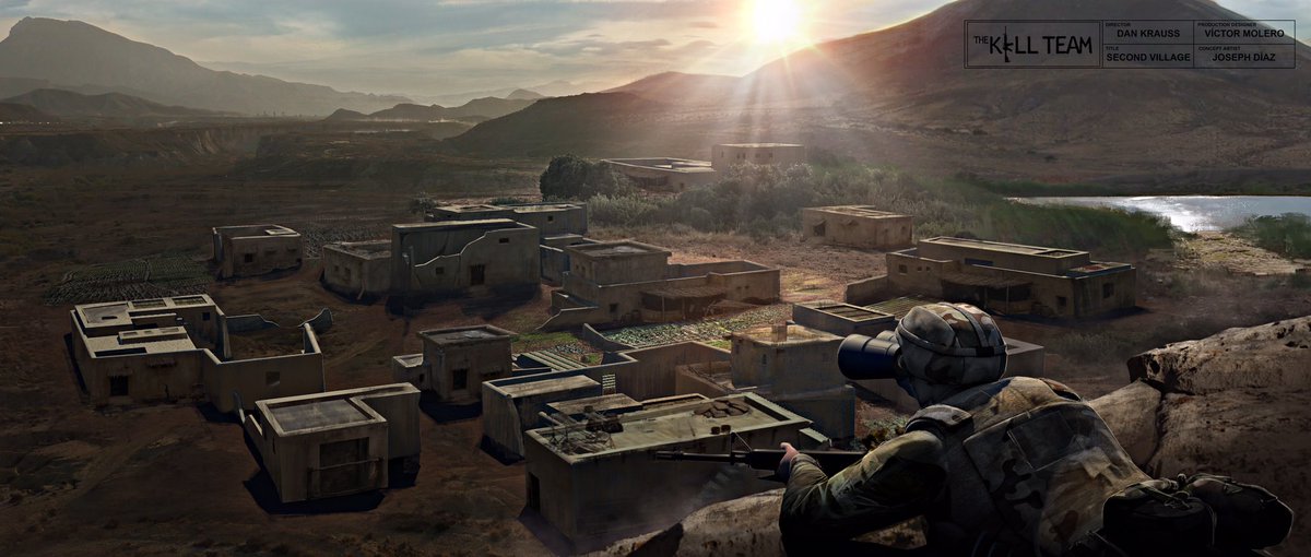VctorMolero1's tweet photo. You can see The kill Team on Netflix today. I wanted to share the work that I designed with my team. I hope you like. Afghanistan village in Fuerteventura (Spain) #thekillteam #netflix #netflixespaña #netflixmovies #productiondesigner #film #victormolero #setdesign https://t.co/JCipYI9h2S