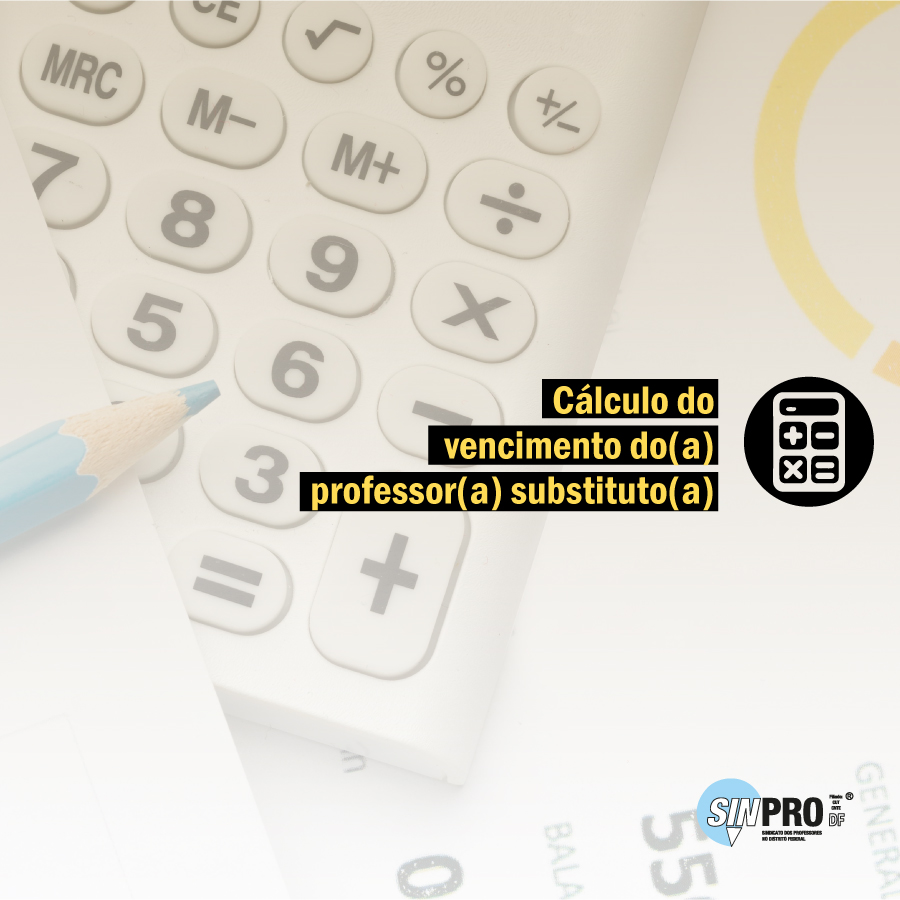 sinprodf's tweet image. #SINPRO||  CÁLCULO DE VENCIMENTO DO PROFESSOR SUBSTITUTO

O Sinpro apresenta hoje (7), uma planilha completa com valores dos vencimentos  dos professores(as) substitutos contratados temporariamente para rede pública de ensino do Distrito Federal. Leia bit.ly/3cgoZsN