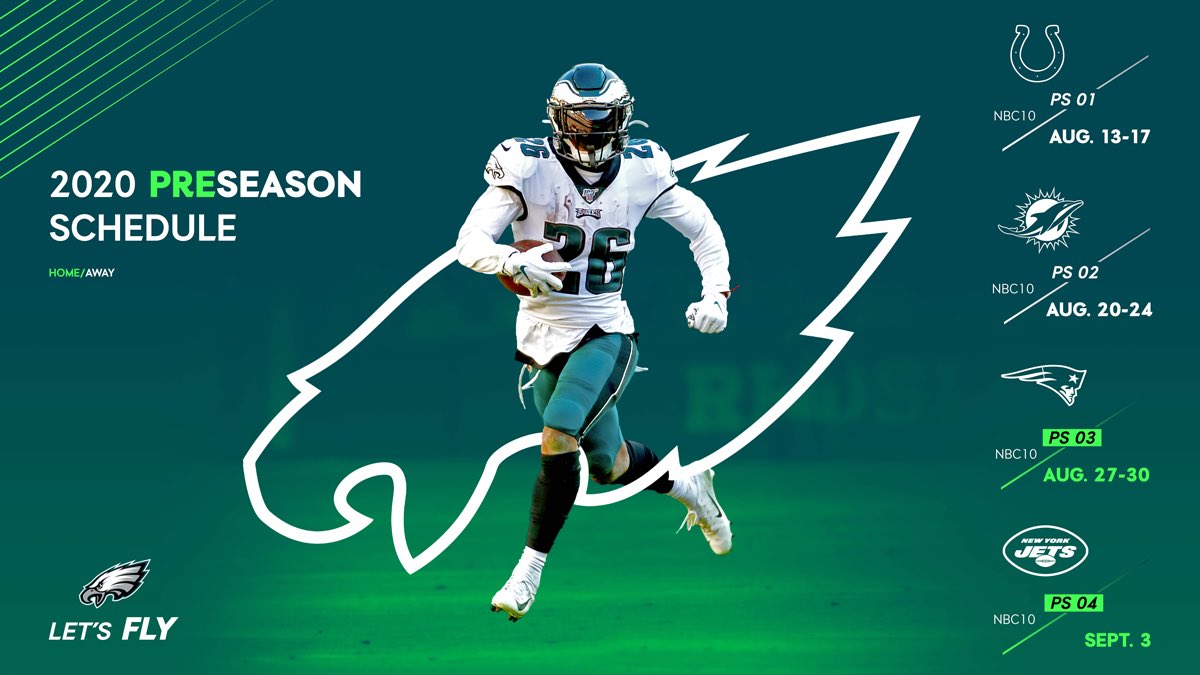 iradiophilly  Sports - Philadelphia Eagles 2020 NFL Regular Season and  Preseason Schedule Released